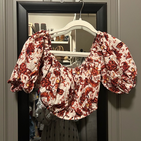 Mango Floral Skirt and Crop Top Set - Picture 7 of 10